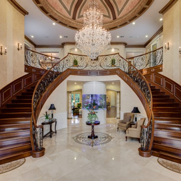 Beautiful-Double-Staircases پله خم دوبلکس