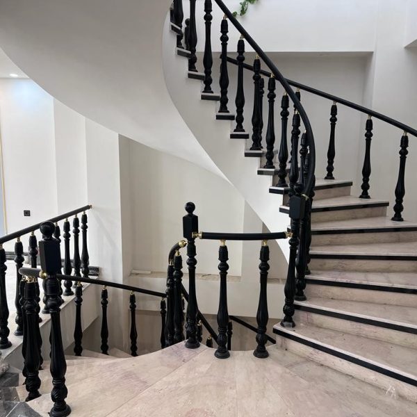 نرده طرح چوب