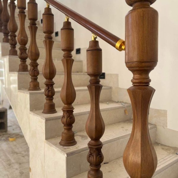 نرده طرح چوب
